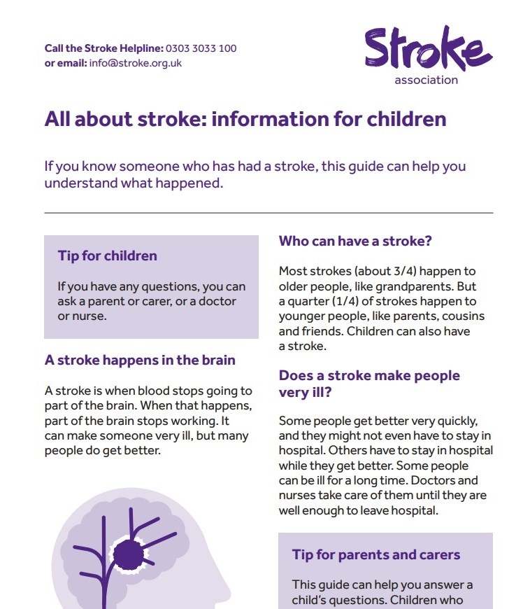 All About Stroke: Information for Children