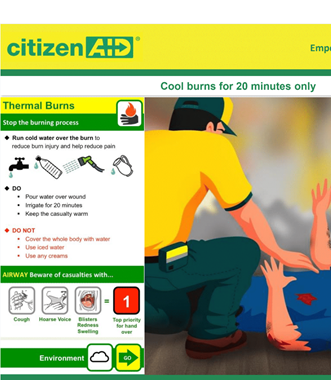 CitizenAid - Cooling Burns